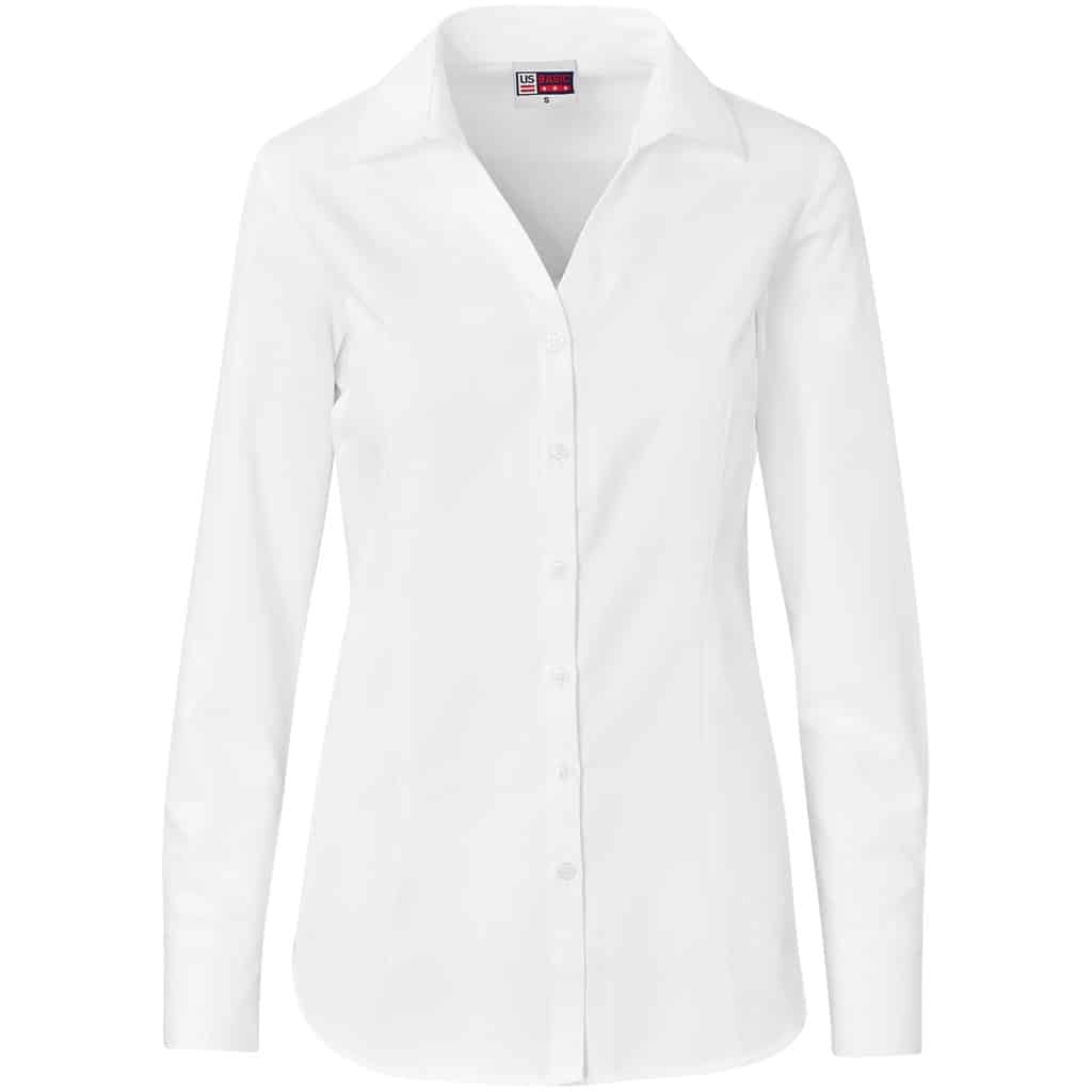 Ladies Long Sleeve Carolina Shirt - White