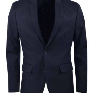 Mens Damon  Slim Fit Jacket  Double Button -Navy