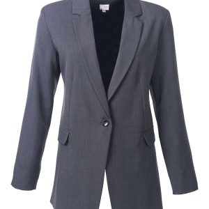 Logan Long Length Jacket - Charcoal