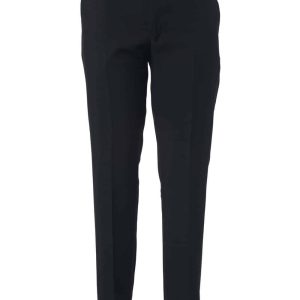 Men Enzo Flat Front Trouser- Fabric 869 Black
