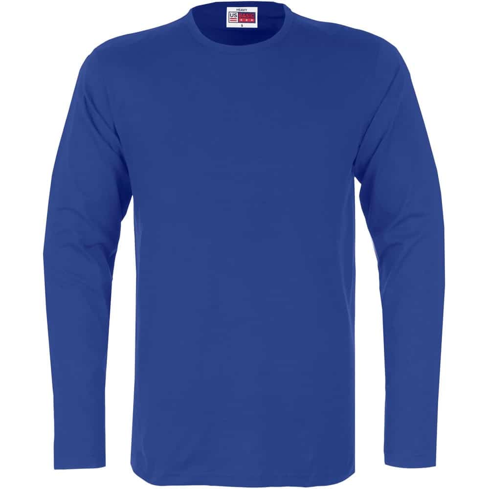 Mens Long Sleeve Portland T-Shirt - Royal Blue